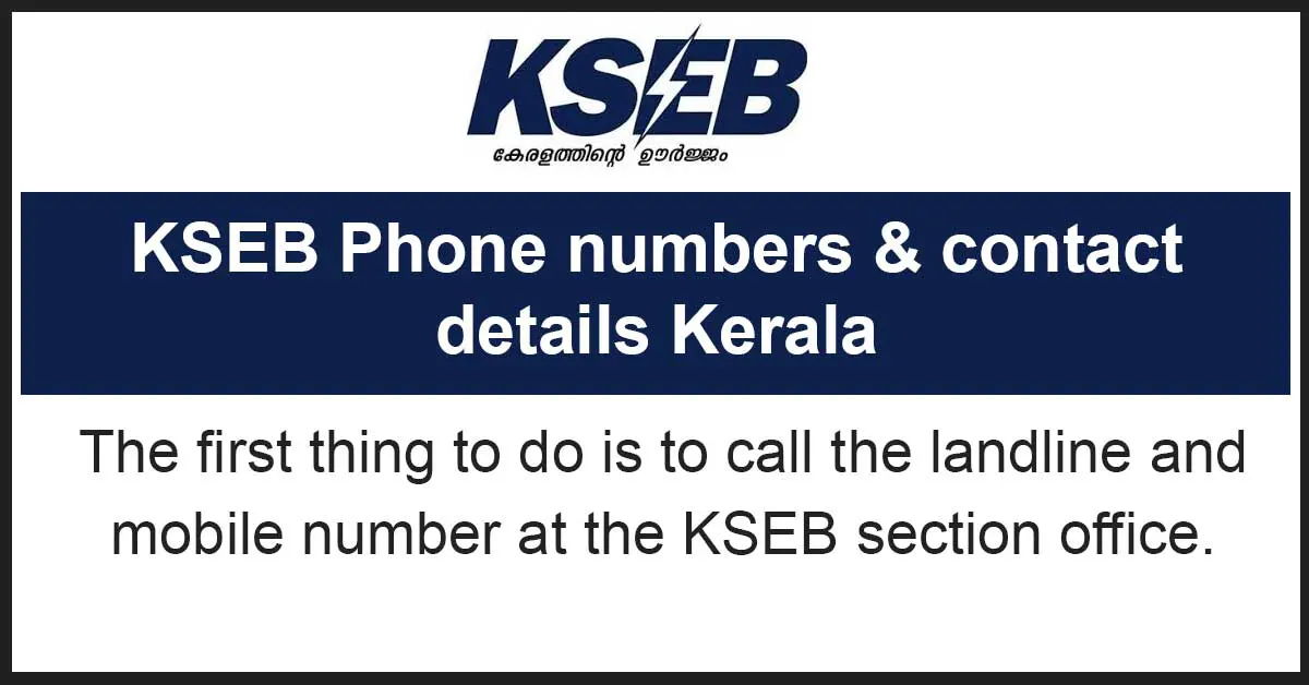 KSEB Phone Numbers