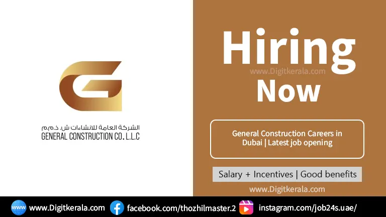 General Construction Careers in Dubai | Latest job opening 2024